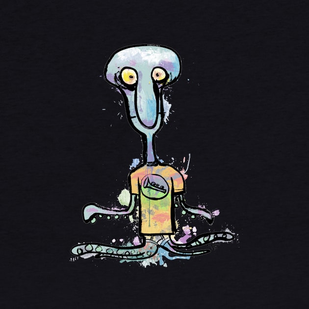 Bad-Night Squidward by GeneD